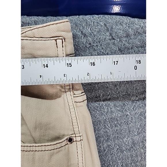 Brunello Cucinelli Skater Jeans Beige Women Relaxed Straight Leg Denim Size 6 - Picture 11 of 13